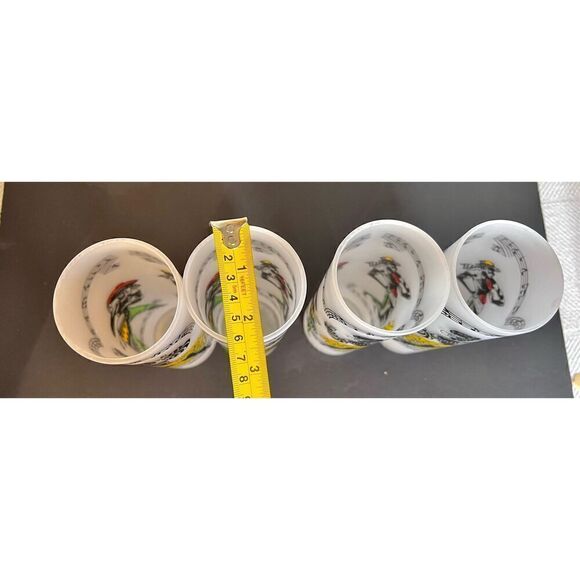 MCM Vintage 1940s-1950s CALYPSO~6pc/13oz~COLLINS GLASSES~BAR~TUMBLERS~CARIBBEAN - Picture 8 of 9